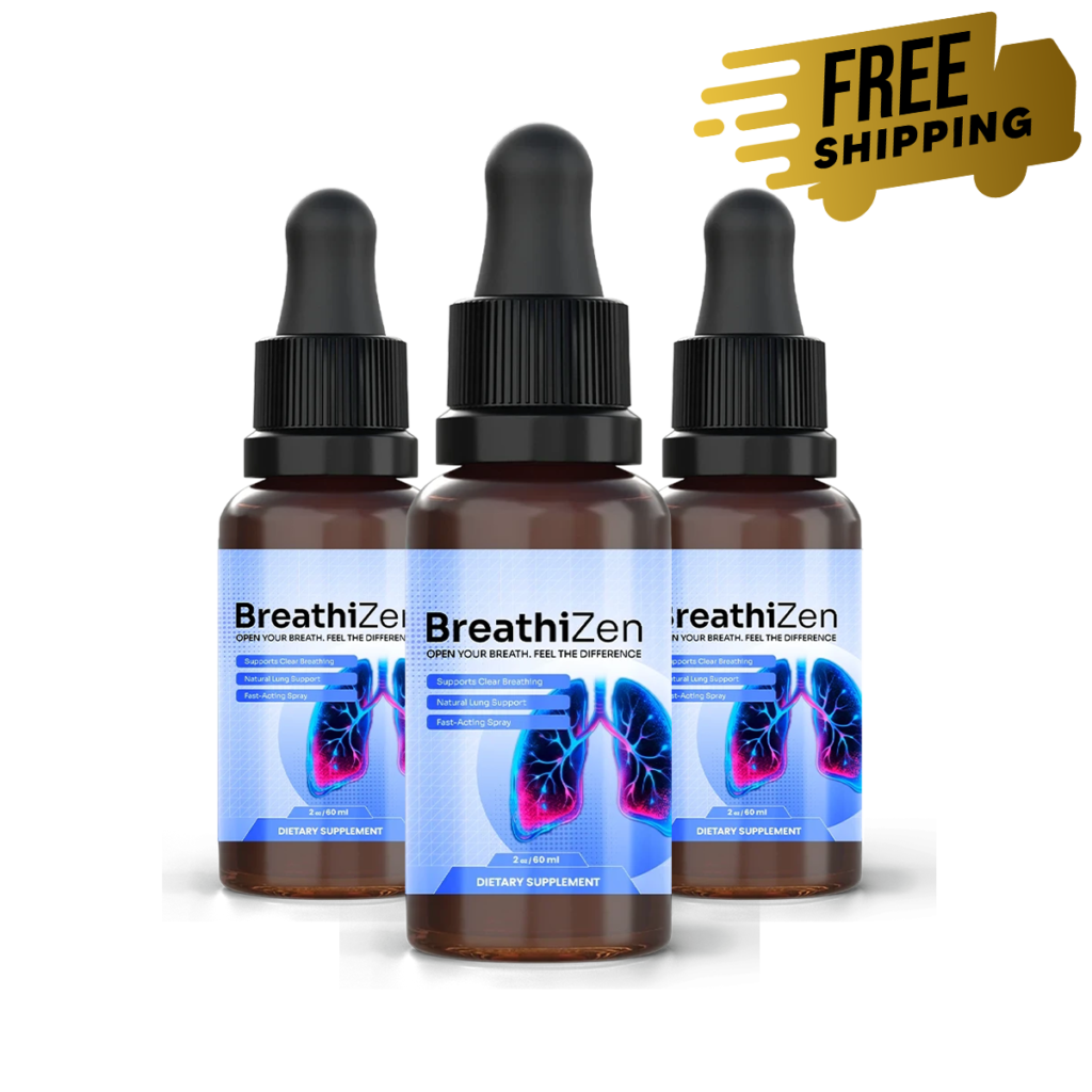 BreathiZen respiratory wellness spray three-bottle pack