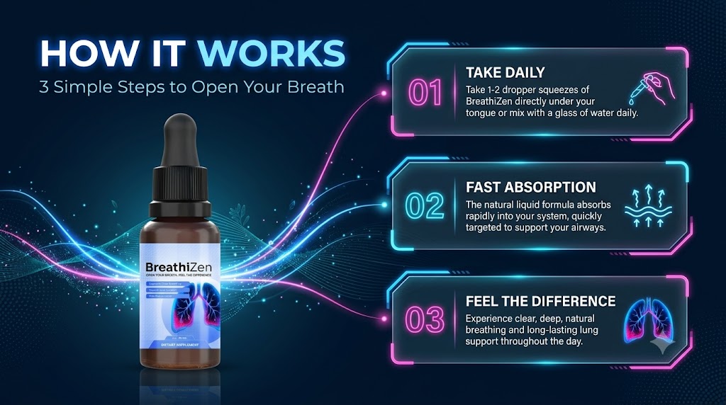 How BreathiZen works: take daily, fast absorption, feel the difference